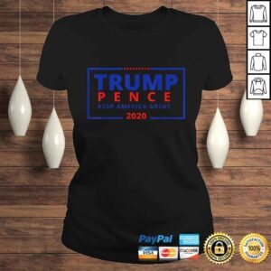 ClassicLadies Official Trump Pence Campaign Logo Keep America Great Rally TShirt