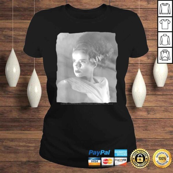 Official Universal Monsters Bride Of Frankenstein Classic PortraiTShirt Gift - Image 3