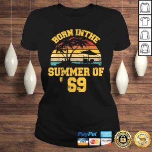 ClassicLadies Official Vintage 50th Birthday Summer Of 69 Shirt 1969 Birthday VNeck TShirt