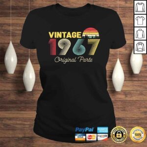 ClassicLadies Official Vintage Original Parts 1967 Gifts for 53 Years Old Birthday Shirt