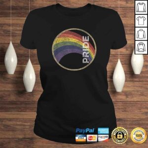 ClassicLadies Official Vintage Rainbow Gay Pride VNeck TShirt