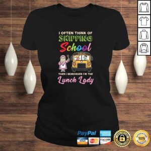 ClassicLadies Official Womens Funny School Lunch Lady Cafeteria Lunch Lady Squad TShirt