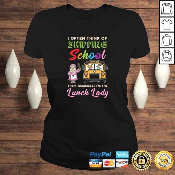 Official Womens Funny School Lunch Lady Cafeteria Lunch Lady Squad TShirt - Image 3