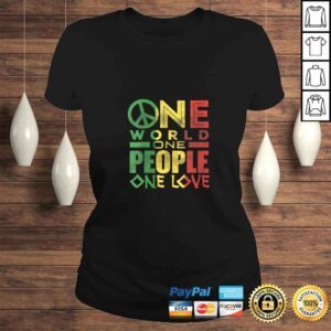 ClassicLadies Official Womens Jamaican One Love Shirt Rasta Reggae Men Women Gift Kids Tee Shirt