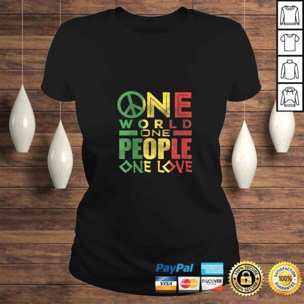 Official Womens Jamaican One Love Shirt Rasta Reggae Men Women Gift Kids Tee Shirt - Image 3