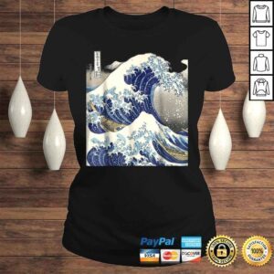 ClassicLadies Official vintage Japanese tattoo art kanagawa the great wave TShirt Gift