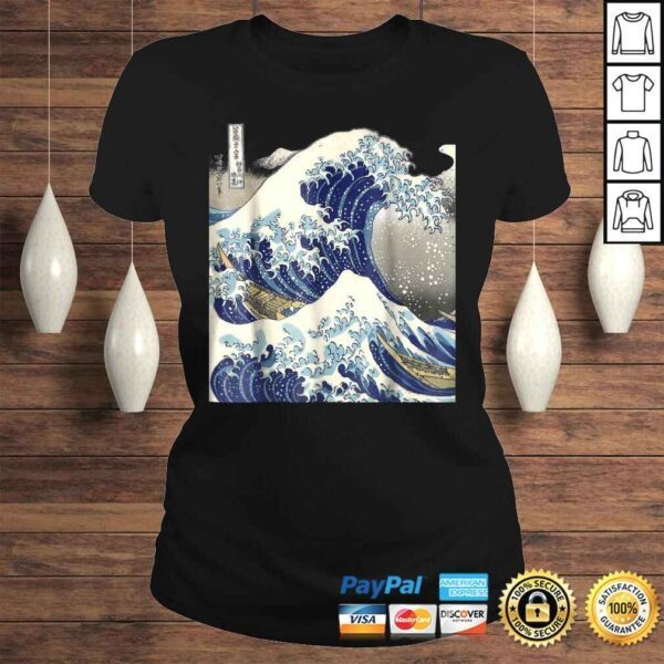 Official vintage Japanese tattoo art kanagawa the great wave TShirt Gift - Image 3