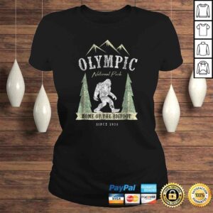 ClassicLadies Olympic National Park Shirt Vintage Bigfoot Washington Gift