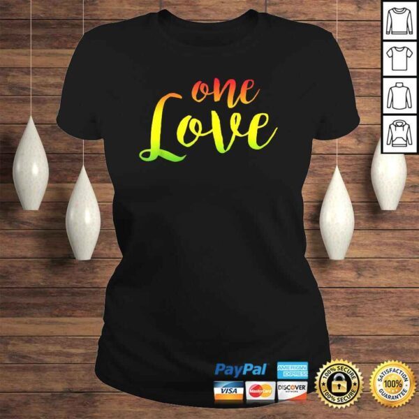 One Love Rasta Reggae Roots Clothing Shirt Tee No War - Image 3