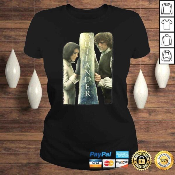 Outlander Jamie and Claire Barrier Poster TShirt - Image 3