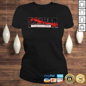 ClassicLadies Pantera Official Vulgar Display Of Power Logo Red TShirt