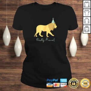 ClassicLadies Party Animal Lion Birthday Shirt Lion Animal Birthday Tee