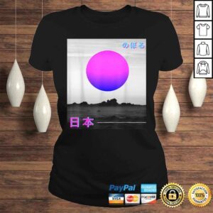 ClassicLadies Pastel Goth Tokyo Sun Rise with Japanese Writing Gift Top