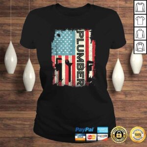 ClassicLadies Patriotic Plumber Shirt 4th of July Plumber Plumber Gifts