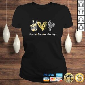 ClassicLadies Peace Love Motocross TShirt