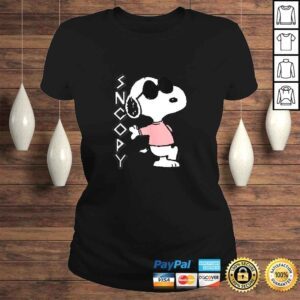 ClassicLadies Peanuts cool Snoopy in pink Shirt