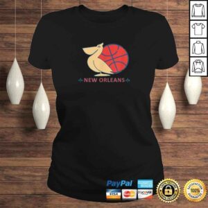 ClassicLadies Pelican Fleur de Lis Shirt Basketball New Orleans Gift TShirt