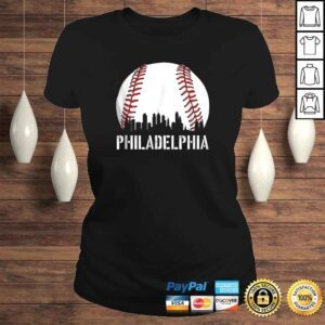 ClassicLadies Philadelphia Baseball Philly Downtown Skyline Shirts 1