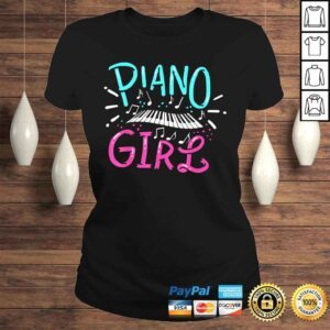 ClassicLadies Piano Girl Pianist Music Notes Shirt