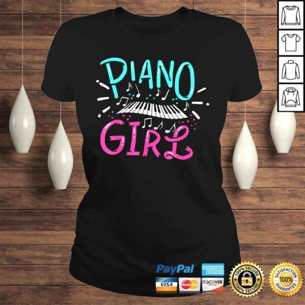 Piano Girl Pianist Music Notes Shirt - Image 3