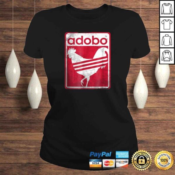 Pinoy Shirt Distressed Chicken Adobo Filipino TShirt - Image 3