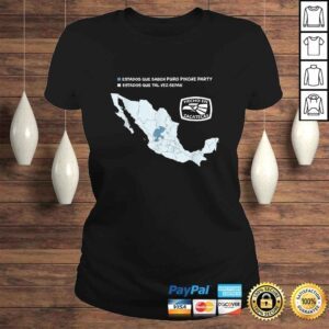 ClassicLadies Playera de Mapa de Zacatecas Mexico Heritage Hecho en Mexico