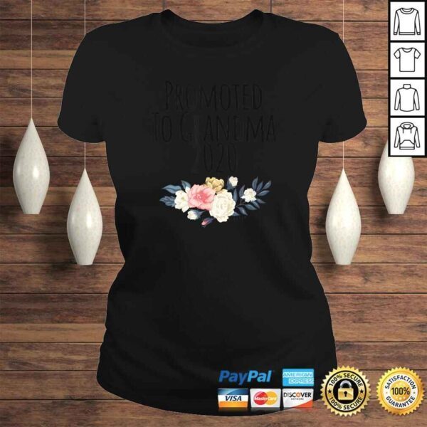 Promoted To Grandma 2020, New Baby Announcement Gigi Mimi TShirt - Image 3