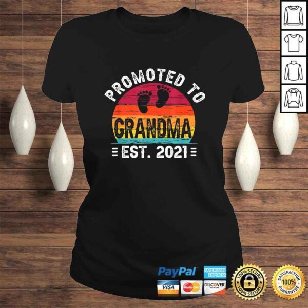 Promoted to Grandma 2021 Soon to be Grandmother Gift Baby Shirt - Image 3