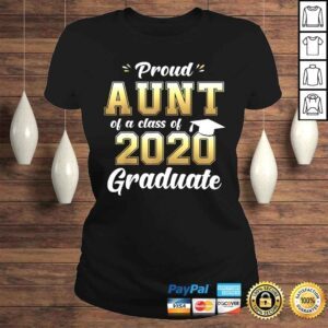 ClassicLadies Proud Aunt of a Class of 2020 Graduate Shirt Senior 20 Shirt