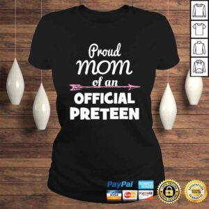 ClassicLadies Proud Mom Of An Official Preteen 12th Birthday 12 Years Old Shirt