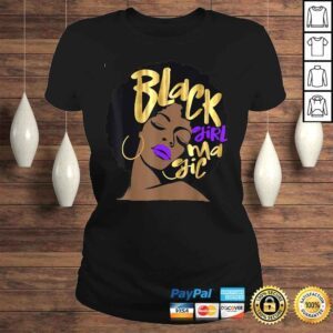 ClassicLadies Purple Black Girl Magic Gift Melanin Queen Pride Shirt