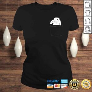 ClassicLadies Rabbit Pocket Cute Bunny Women Girls Boys Kids TShirt