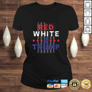 ClassicLadies Red White And Trump TShirt