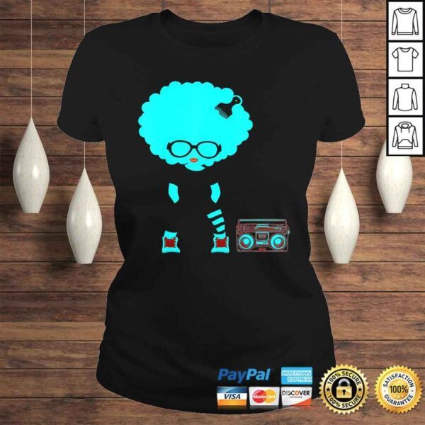 Retro Afro Hair Shirt Natural Hair Shirt cute girl Shirt - Image 3