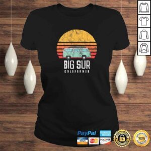 ClassicLadies Retro Big Sur California Hippie Van Beach Bum Surfer Shirt