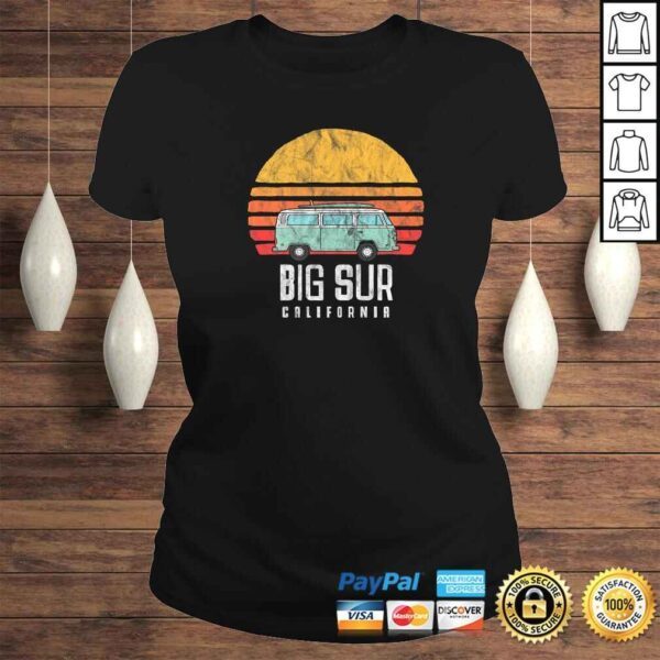 Retro Big Sur California Hippie Van Beach Bum Surfer Shirt - Image 3