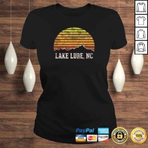 ClassicLadies Retro Lake Lure North Carolina Mountain SunseTShirt