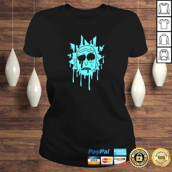 Rick and Morty Goopy Dripping Blue Rick Shirt - Image 3