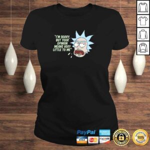 ClassicLadies Rick and Morty Your Opinion means Very Little Pullover Hoodie 1