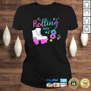 ClassicLadies Roller Skate Birthday Shirt 5th 80s Outfit Decades Party