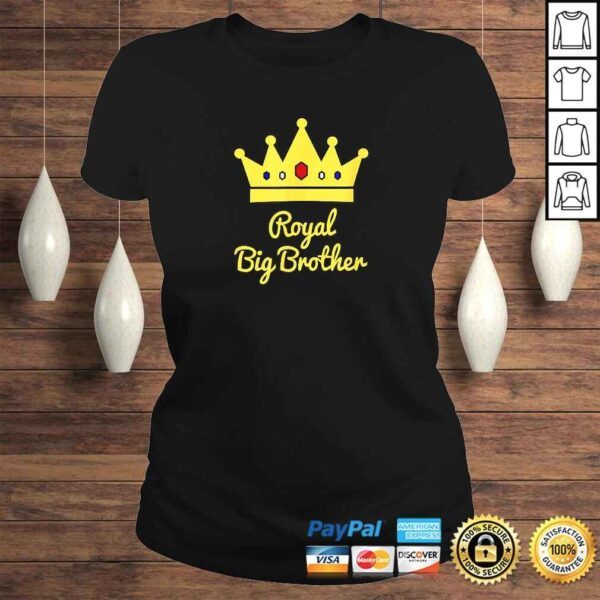 Royal Big Brother Little Royal Prince Baby Shower TShirt - Image 3