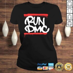 ClassicLadies Run DMC Official Graffiti Logo VNeck TShirt