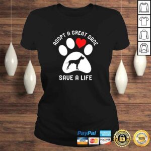 ClassicLadies SRGDRR Adopt A Great Dane Save A Life Gift Top