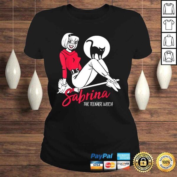 Sabrina The Teenage Witch on Broom T-shirt - Image 3