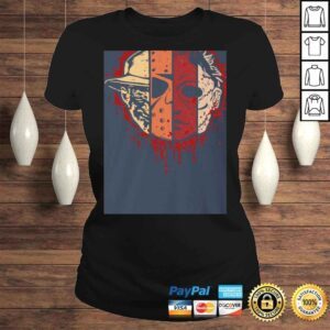 ClassicLadies Scary Face Halloween Michael Horror Jason Penny Creepy Evil Halloween Clown Squad Shirt VNeck