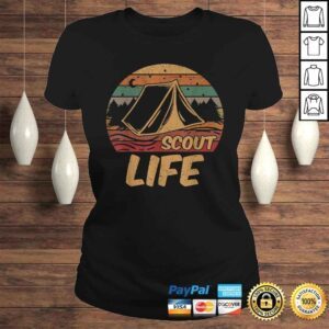 ClassicLadies Scout Life Scouting Lovers Gifts Hiking Happy Camper Shirt