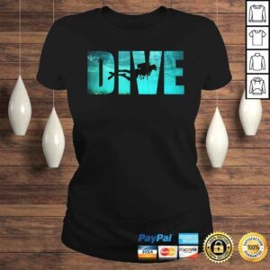 ClassicLadies Scuba Diving Divers Shadow Deep Swim Shirt Cool Gift