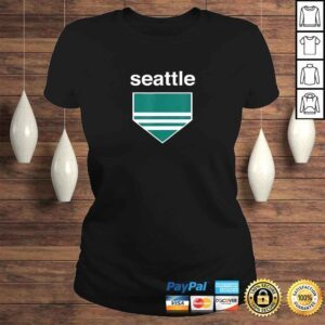 ClassicLadies Seattle Baseball Simple Minimal Home Plate Streetwear TShirt