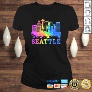 ClassicLadies Seattle Washington Skyline Watercolor Souvenir Gift Seattle Gift Top