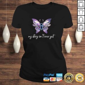 ClassicLadies Semicolon Project Butterfly Depression Awareness My Story Pullover Hoodie